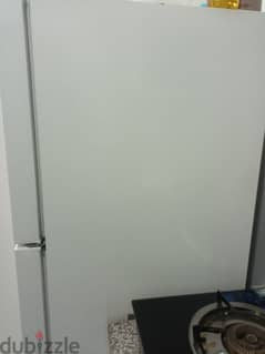 Double door refrigerator. 0
