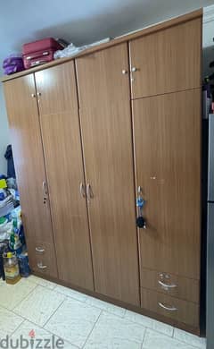 Wooden cupboard 4 door