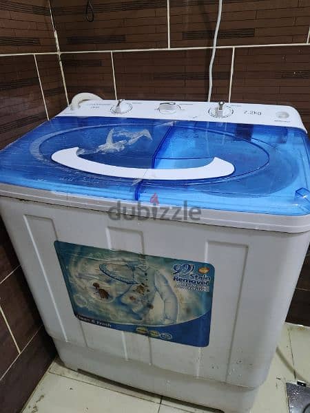 CLEENWOOD 7.2 KG Semi Auto washing machine only 1 year used 1