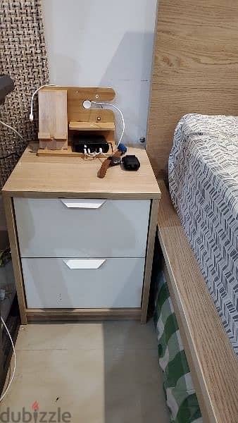 IKEA Bed & Side Table  For Sale 2