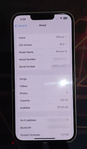 IPHONE 13 128GB USA SPEC ( 95 % BATTERY ) EXCELLENT CONDITION. 2