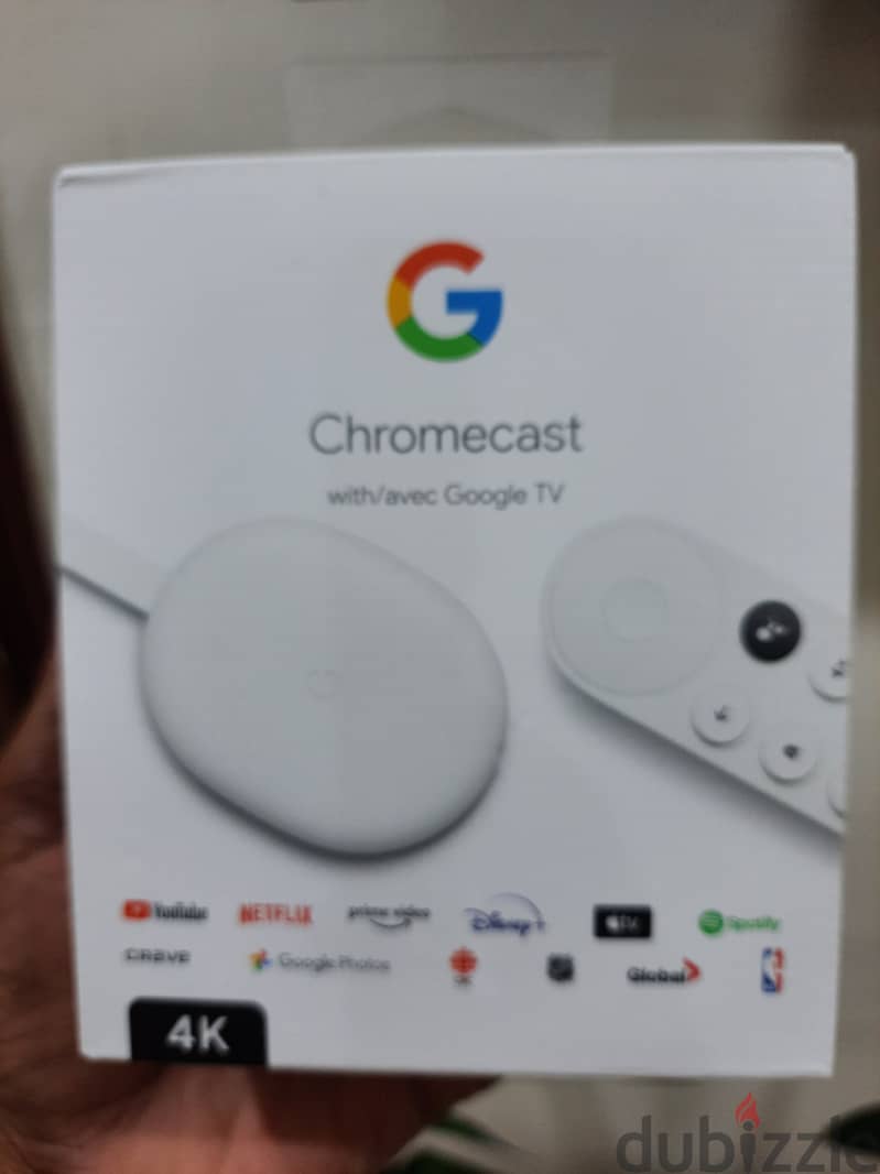 4k Chrome cast googleTV , 1 month old 1