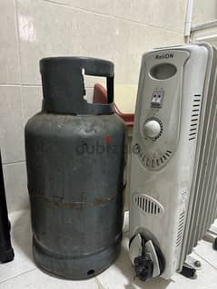 Full Gas Cylinder and Oil Heater for sale