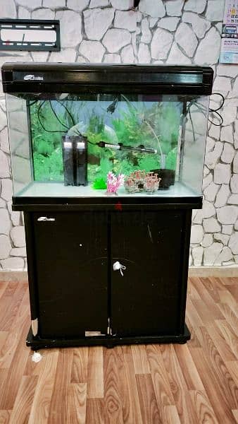 fish tank for sale. 2. water filter heater also sale 1