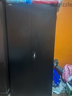 Black Steel Cabinet  with key