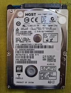 HGST 500 GB Hard Drive (HDD) for Laptop