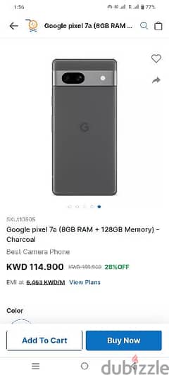 Google pixel 7a  4 months used