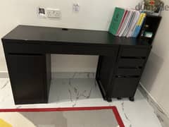 Ikea study desk and drawers 0