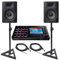 "Akai MPC Live Bundle with M-Audio BX5 Studio Monitors and Stands"