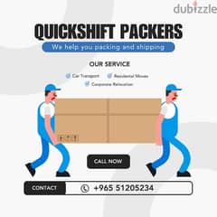 packers and movers in Kuwait 51205234 rooms flats office stores