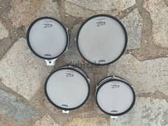 Roland pd 100 and 120 v drums tom pad 4 pieces for sale.
