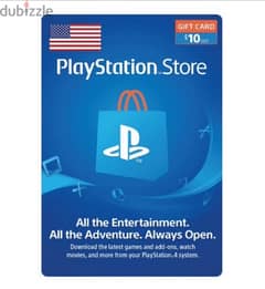 PlayStation USA Store 10 USD Card