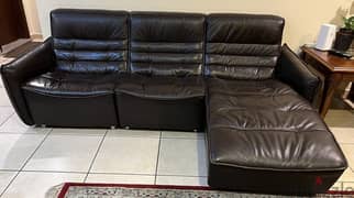 Italian Design 3 Seater Leather Sofa