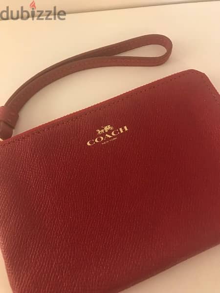 Oroginal Red Coach Wallet 1