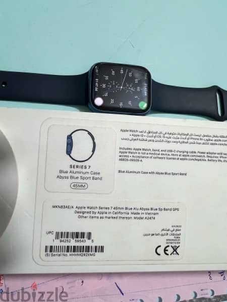 Apple watch series 7      45 mm blue aluminum case   95 battery health 1