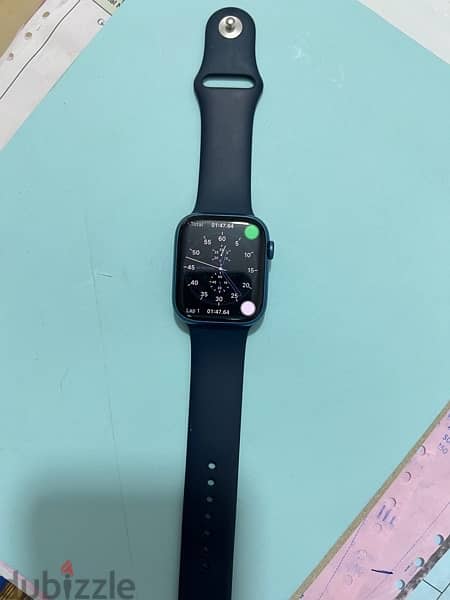 Apple watch series 7      45 mm blue aluminum case   95 battery health 0