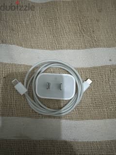 Apple 20 w adapter with type c to type c cable used