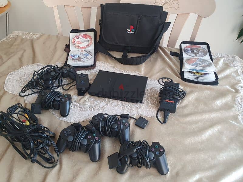PS2 Console with games 3