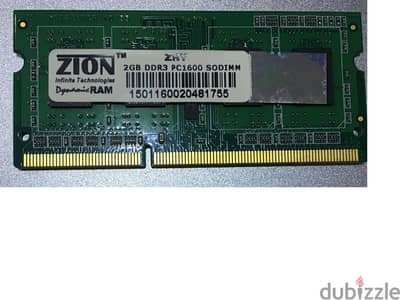 Laptop Ram 2GB ddr3