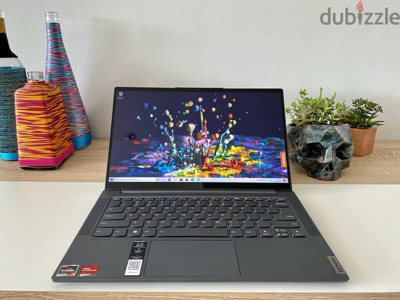 للبيع لابتوب Lenovo IdeaPad Ryzen 7 Ram 16GB DDR5/512GB SSD 2 GB AMD 3