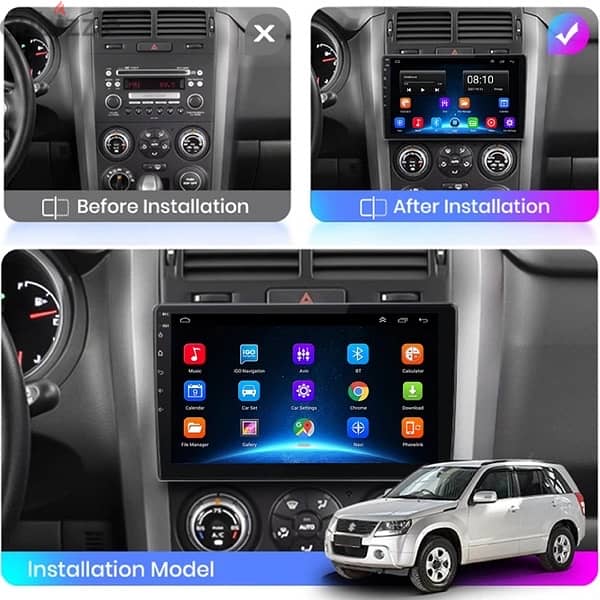 new android display for car universal fits any car 1