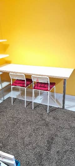 IKEA Table 185 cms with 2 chairs