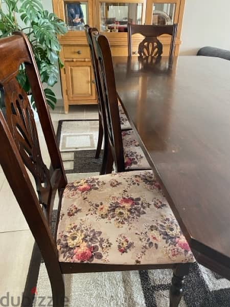 Solid Wood 6 Seater Dining Table 1