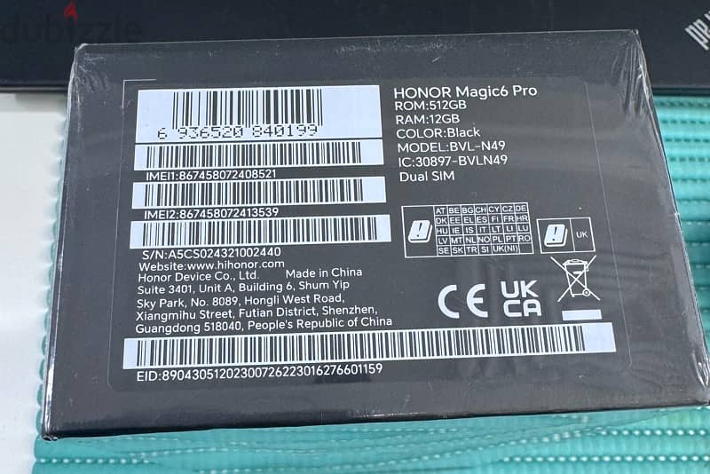 Honor Magic 6 Pro 5G 512 GB +12 GB RAM New Sealed ! 4