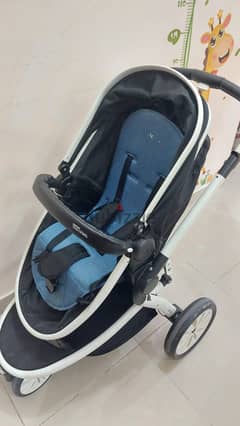 Baby Stroller (Giggles) with sun shade, seat adjustment and reversible