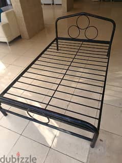 Iron bed size 120/190, strong and heavy