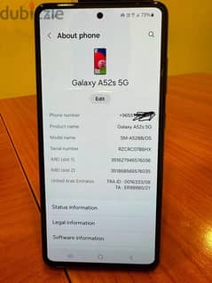 Samsung galaxy a52 s 5G