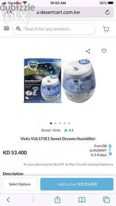 Vicks Humidifier whit projector in mahboula
