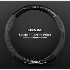 Honda 3D Embossing Carbon Fiber Car steering wheel cover