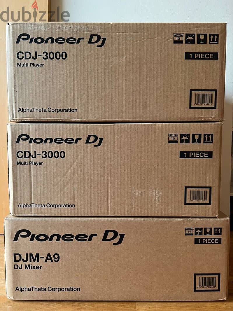 Pioneer DJ CDJ 3000 Pair + DJM-A9 DJ Controller Mixer 100V NEW 2
