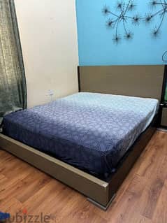 King size bed Home centre (without mattress)