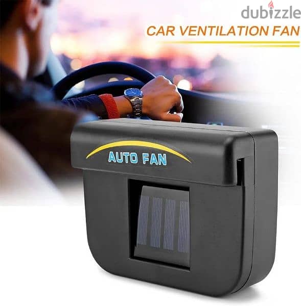 Air Vent Car Window Cooling Fan Solar Powered 1