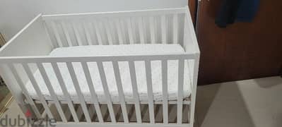 Ikea White Crib