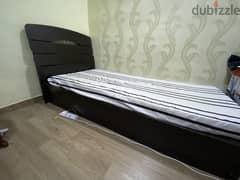 Single bed with cupboard 0