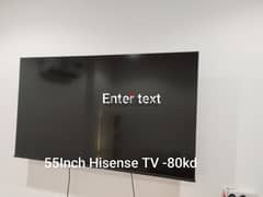 55INCH HISENSE SMART TV 0
