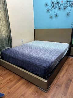 Home centre bed, King Size (without mattress)