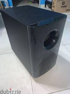 only 8 inch pawerd subwoofer . 100 watts rms.
