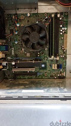 DELL 1155 MOTHERBOARD with gpu, ram, processer, coller