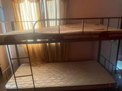 Bunk bed with mattress for urgent sale