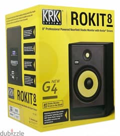 Best Quality KRK Rokit 8 Gen 4 RP8G4 Powered Studio Monitor Speaker 8