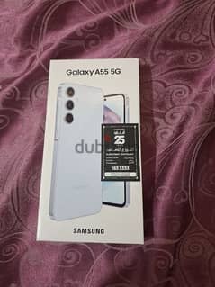 Samsung A 55 ice blue 128 gb  5 days mobile