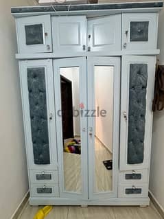 Four Door Cupboard with mirrors and draws