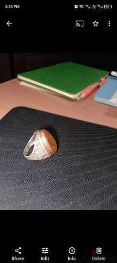 kahrab silver ring