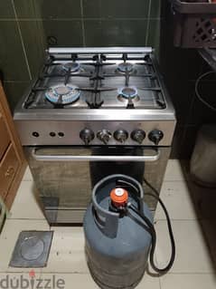 gas stove with gas cylinder