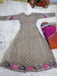 pakistani dresses ready to wear one time used.