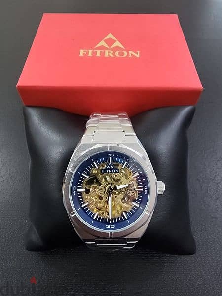 Fitron Automatic Watch - Silver with Blue Dial 1